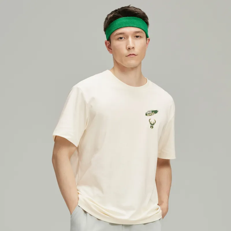NBA Milwaukee Bucks T Shirts Unisex Ecru-7