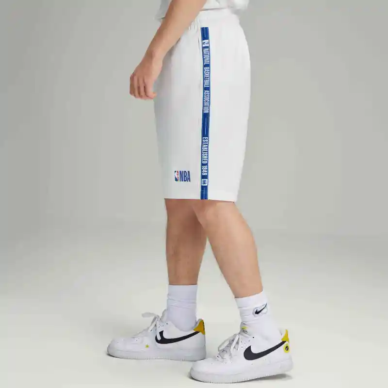 NBA Team Casual Shorts Unisex White-5