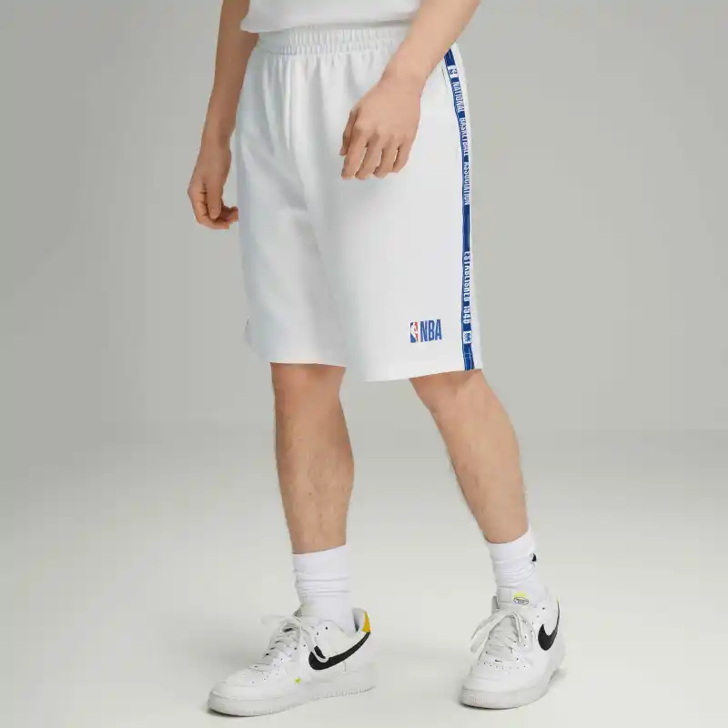 NBA Team Casual Shorts Unisex White-6