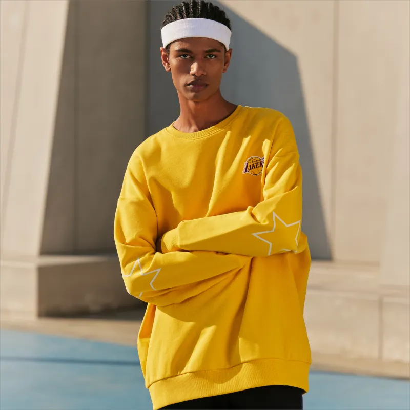 NBA Team Culture Series Sweatshirts Unisex Yellow-2