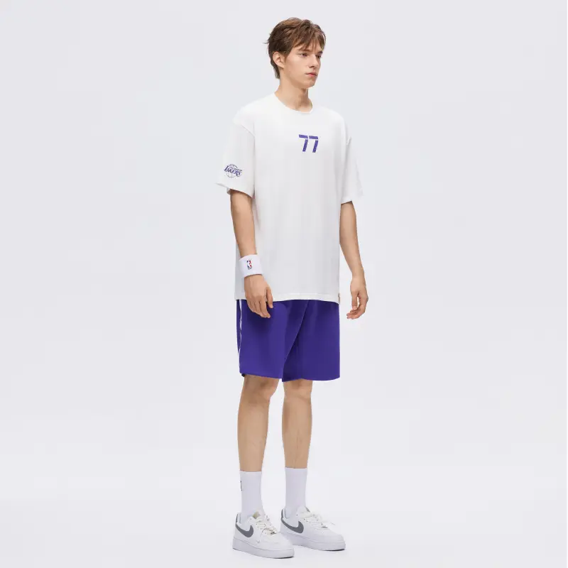 NBA Los Angeles Lakers T Shirt Unisex White-4