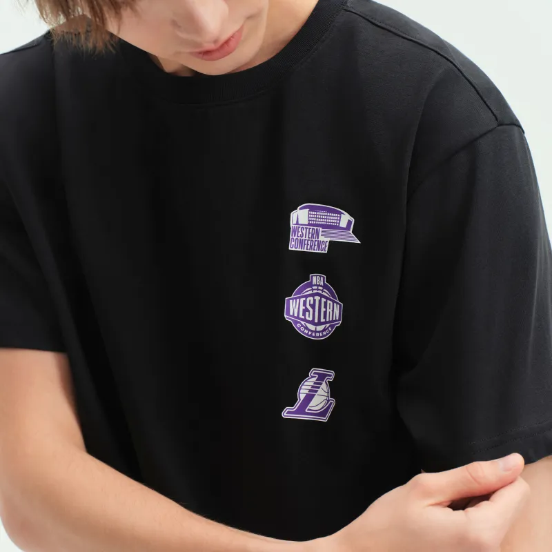 NBA Los Angeles Lakers SS25 T Shirt Unisex Black-2