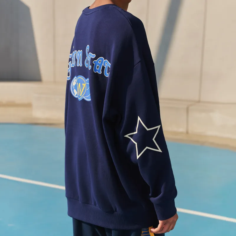 NBA Sweatshirt Unisex Navy Blue-3