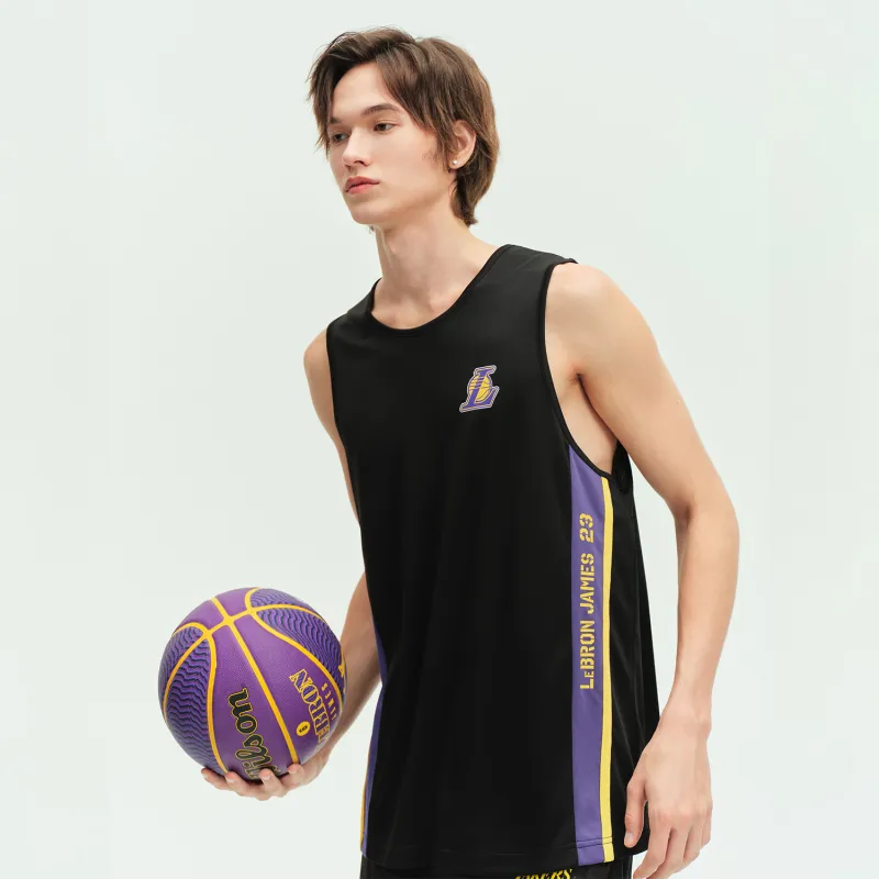 NBA Los Angeles Lakers Tank Tops Unisex Black-6