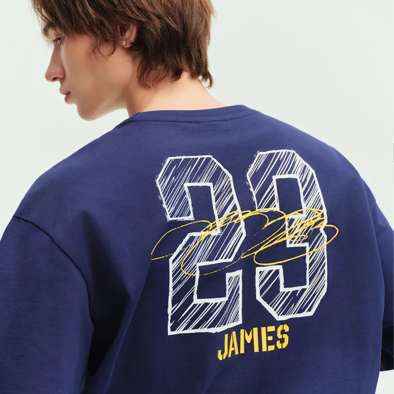 NBA Los Angeles Lakers T Shirt Unisex Navy Blue-5