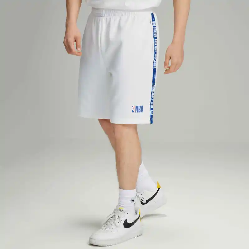NBA Team Casual Shorts Unisex White-3
