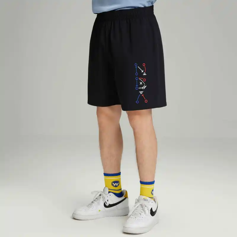 NBA Team Sports Shorts Unisex Black-3