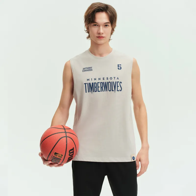 NBA Minnesota Timberwolves Team Culture Collection Tank Top Unisex Gray-2