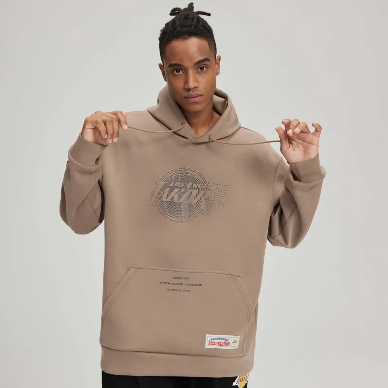 NBA Los Angeles Lakers Sweatshirt Unisex Brown Gray-3