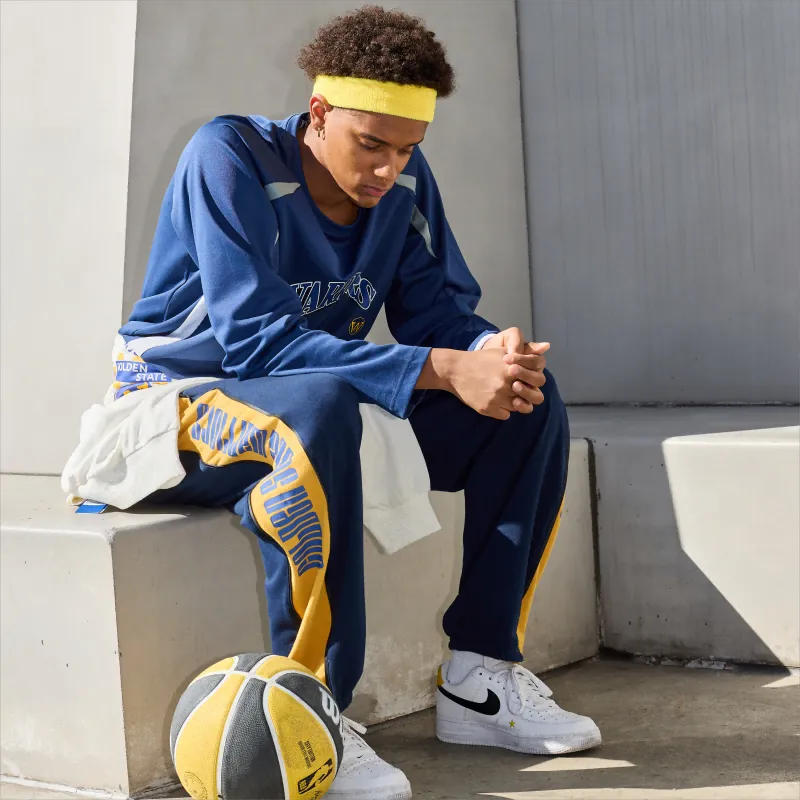 NBA Knitted Sweatpants Men's Navy Blue-4