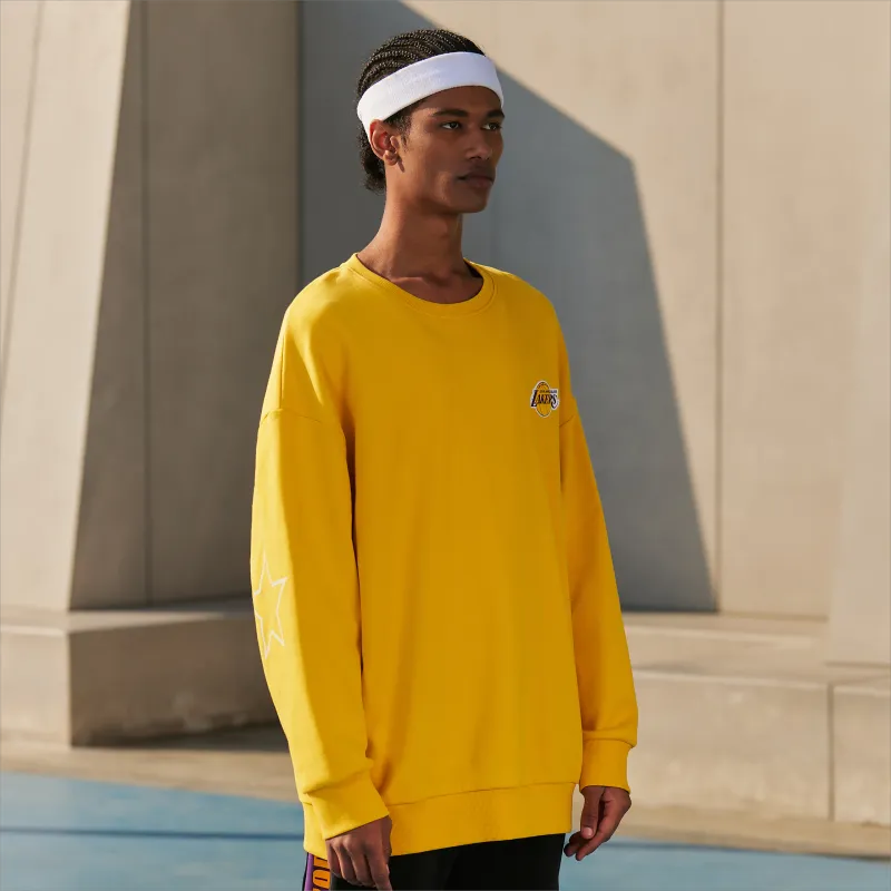 NBA Team Culture Series Sweatshirts Unisex Yellow-6