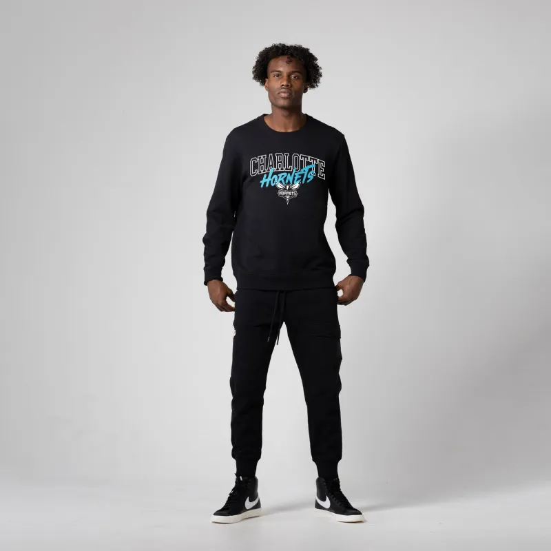 NBA Charlotte Hornets Sweatshirts Men Black-4