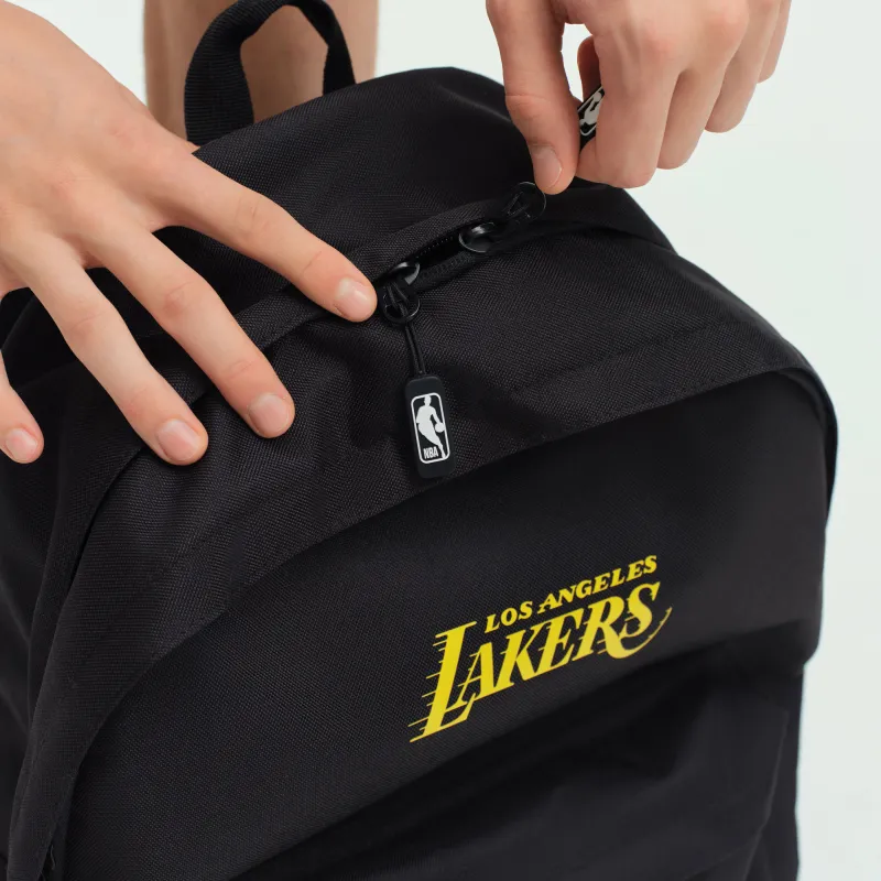 NBA Los Angeles Lakers Polyester Backpack Unisex Black-4