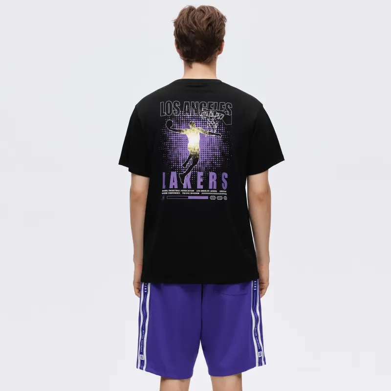 NBA Los Angeles Lakers Team Culture Collection T Shirt Unisex Black-3