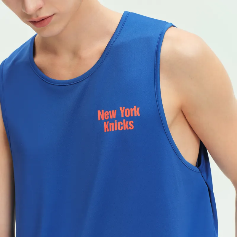 NBA New York Knicks Team Culture Collection Tank Top Unisex Blue-4