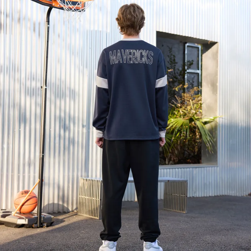 NBA Maverick T Shirt Unisex Navy Blue-2