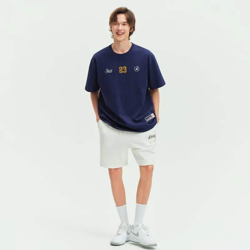 NBA Los Angeles Lakers T Shirt Unisex Navy Blue-2