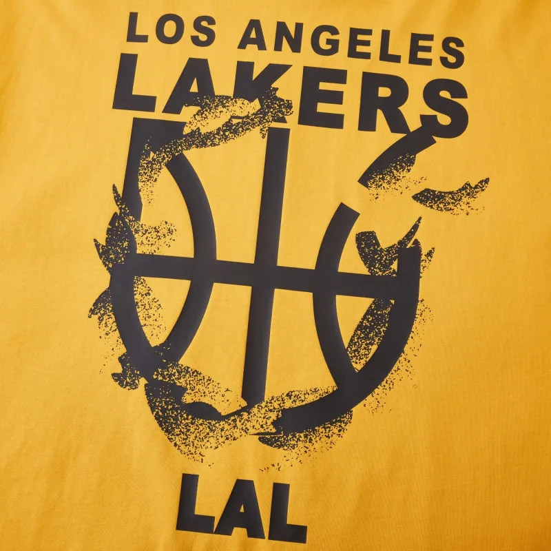 NBA Los Angeles Lakers Team Culture Collection T Shirt Unisex Yellow-2