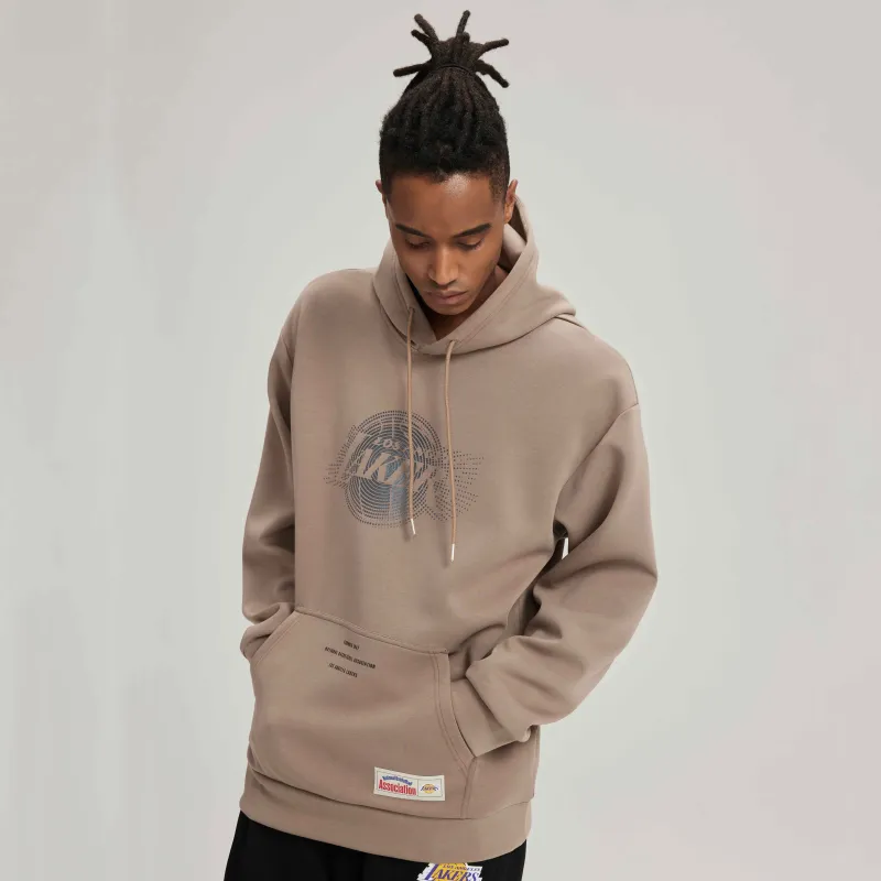 NBA Los Angeles Lakers Sweatshirt Unisex Brown Gray-6