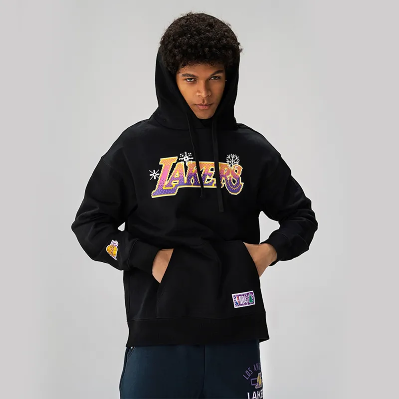 NBA Los Angeles Lakers Sweatshirts Unisex Black-4
