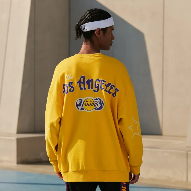 NBA Team Culture Series Sweatshirts Unisex Yellow-3