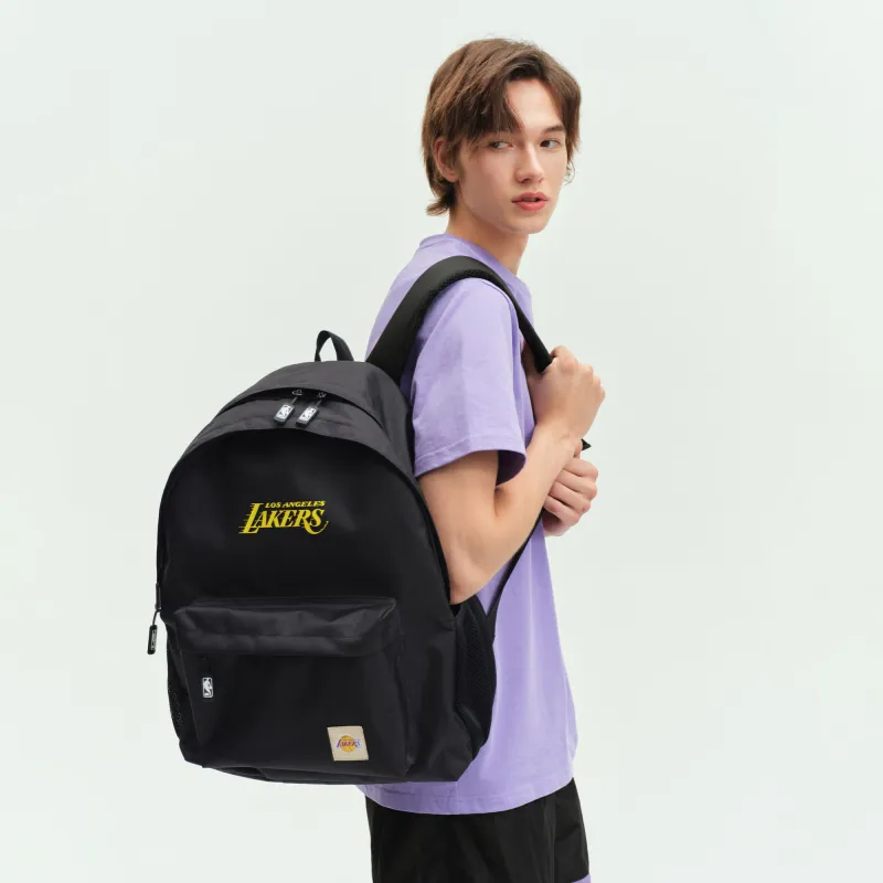 NBA Los Angeles Lakers Polyester Backpack Unisex Black-7