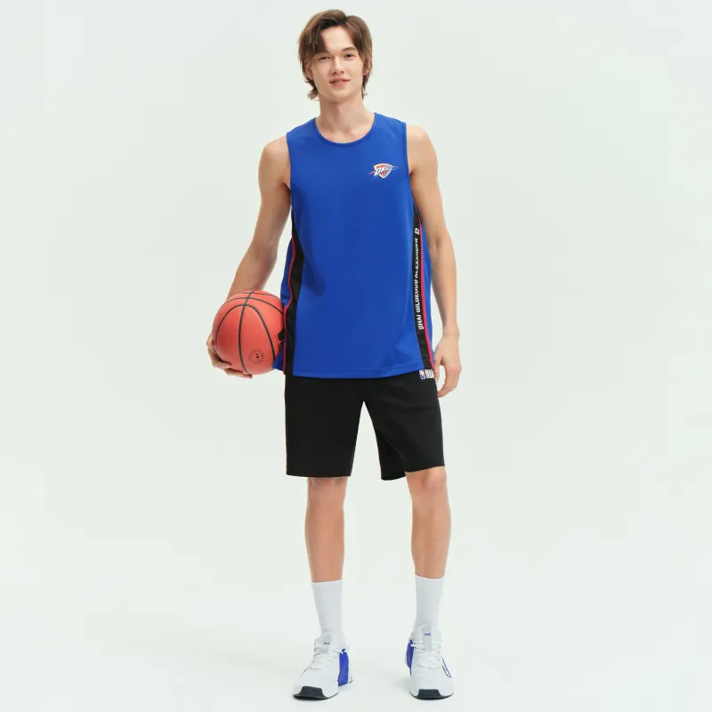 NBA Oklahoma City Thunder Tank Tops Unisex Blue-4