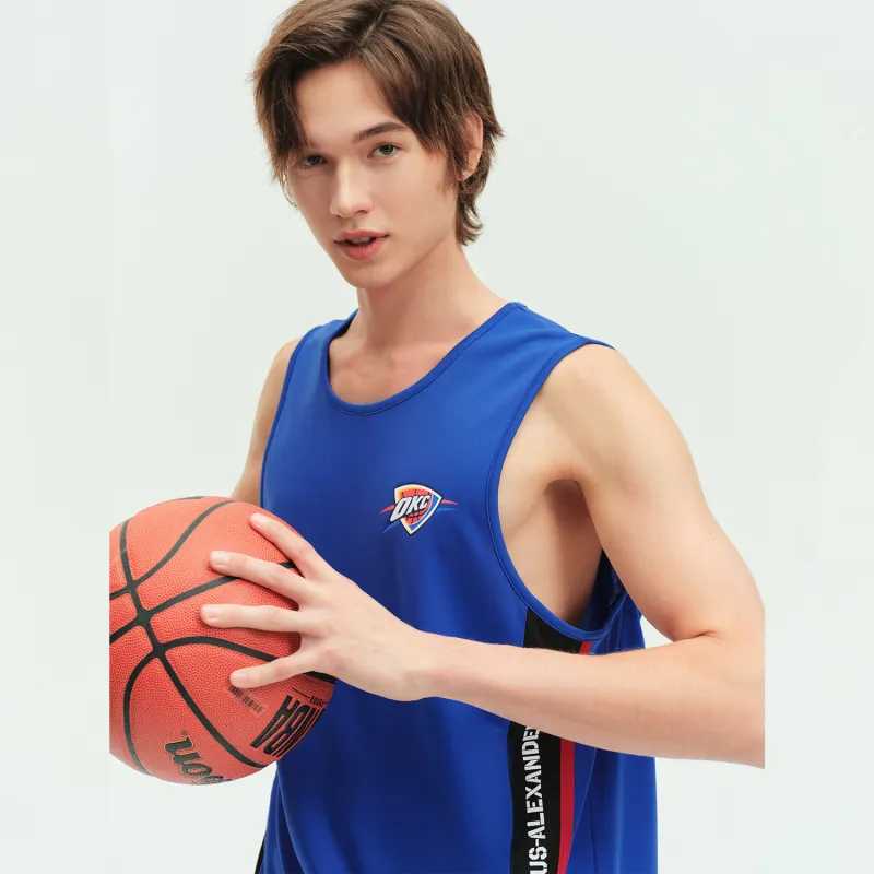 NBA Oklahoma City Thunder Tank Tops Unisex Blue-6