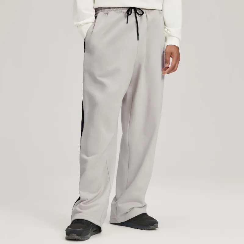 NBA Knitted Sports Pants Unisex Light Gray White-4