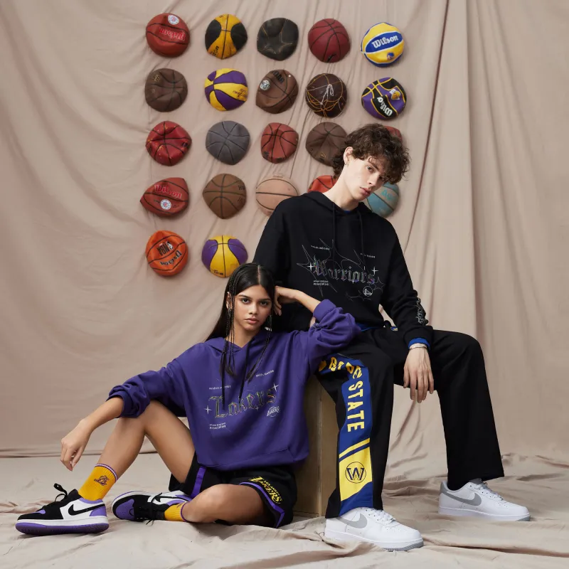 NBA Golden State Warriors Sweatshirt Unisex Black-2