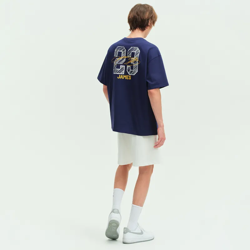 NBA Los Angeles Lakers T Shirt Unisex Navy Blue-6