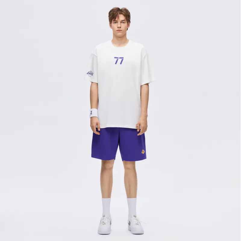 NBA Los Angeles Lakers T Shirt Unisex White-3