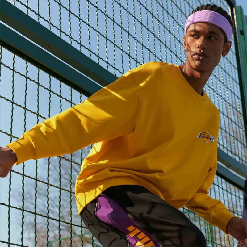 NBA Team Culture Series Sweatshirts Unisex Yellow-7