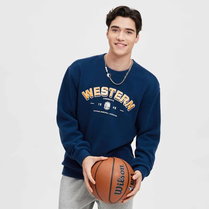 NBA Sweatshirt Unisex Navy Blue-6
