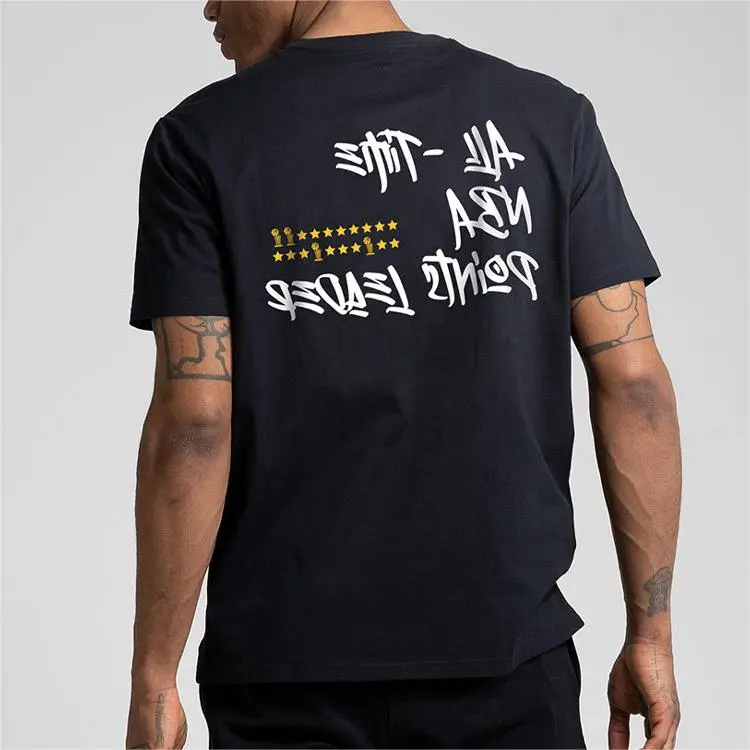 NBA Lakers T Shirts Men Black-5
