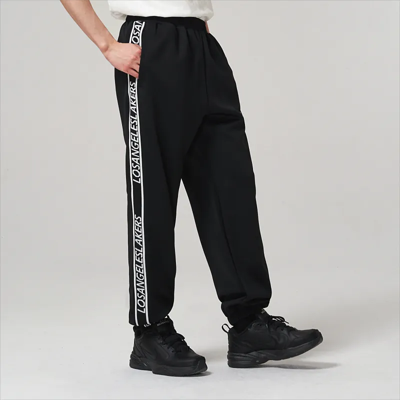 NBA Knitted Sweatpants Pants Unisex Midnight Black-2