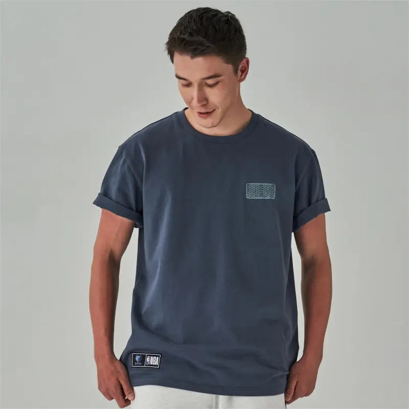 NBA Memphis Grizzlies T Shirt Men's Gray-5