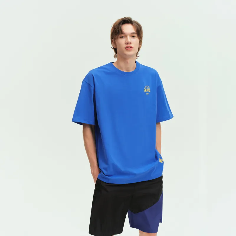NBA Golden State Warriors Team Culture Collection T Shirt Unisex Blue-4