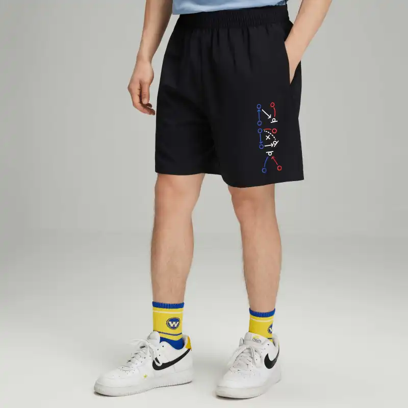 NBA Team Sports Shorts Unisex Black-2