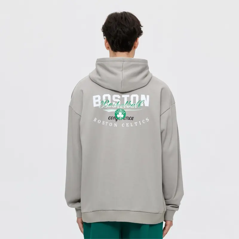 NBA Celtics Team Sweatshirts Unisex Gray-4