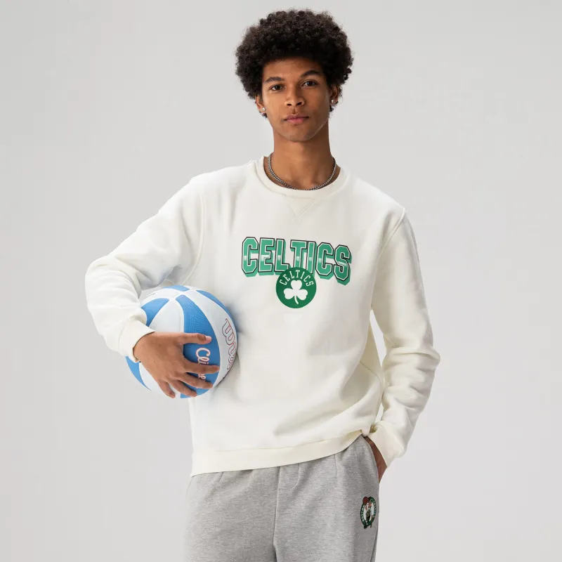 NBA Boston Celtics Team Sweatshirts Unisex White-3