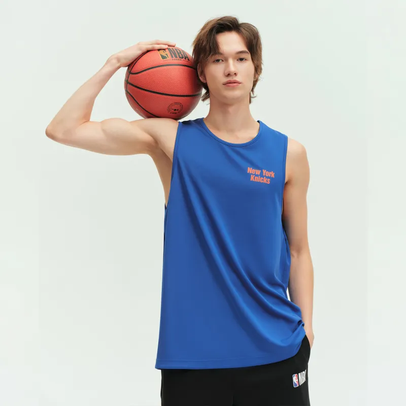 NBA New York Knicks Team Culture Collection Tank Top Unisex Blue-3