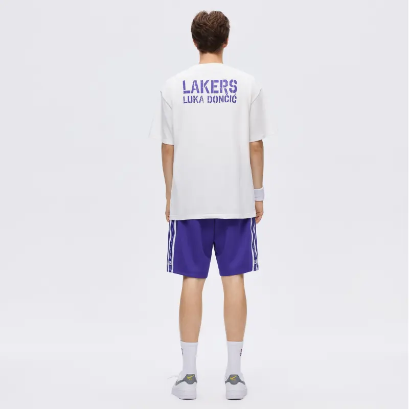 NBA Los Angeles Lakers T Shirt Unisex White-5