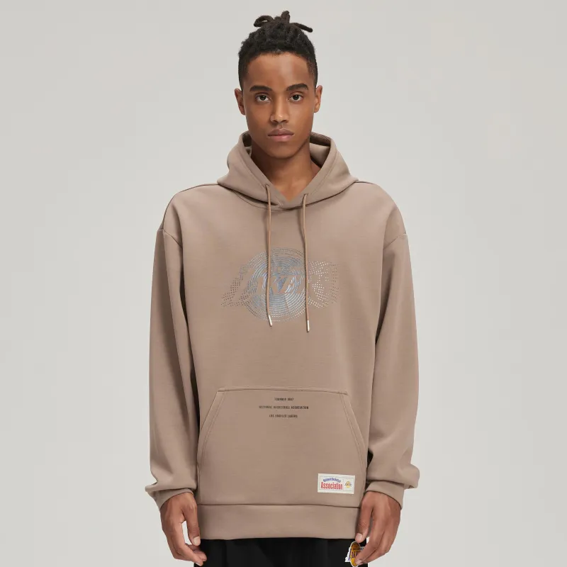 NBA Los Angeles Lakers Sweatshirt Unisex Brown Gray-5