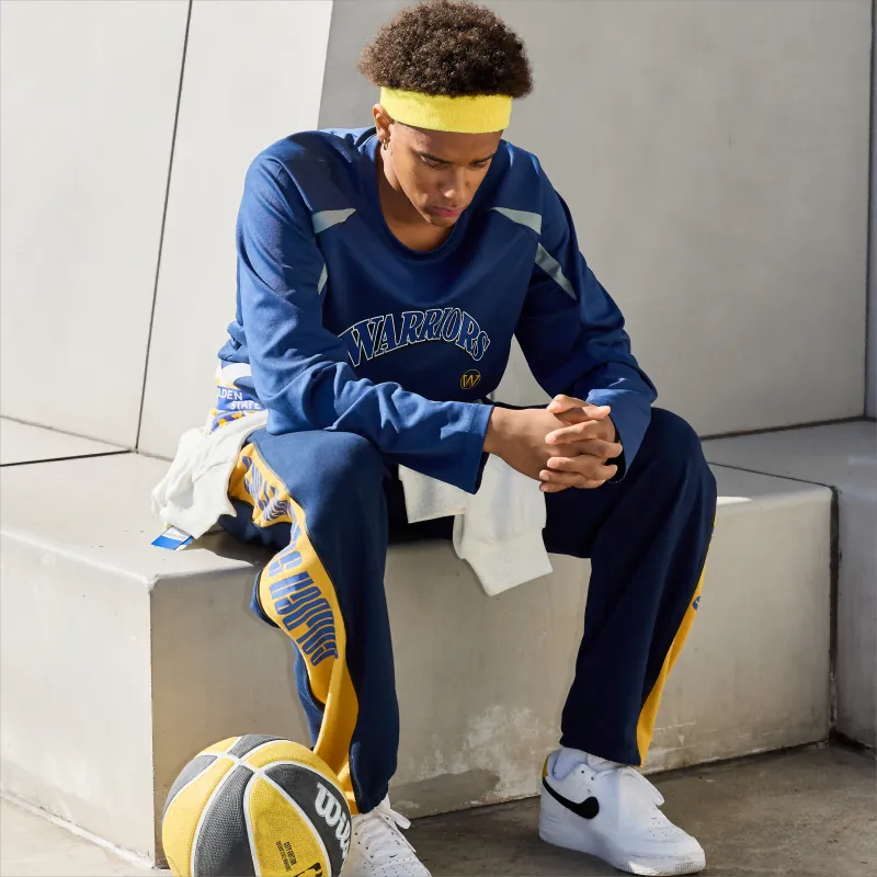 NBA Knitted Sweatpants Men's Navy Blue-2