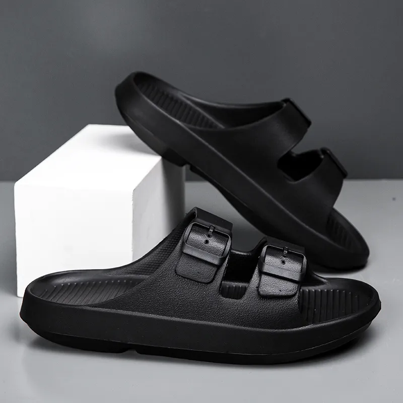 BOREE EVA Cut Out Quiet, Slip Resistant, Odor Resistant Slide Slippers Men's-3