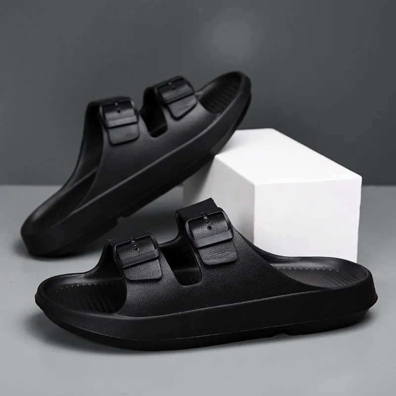 BOREE EVA Cut Out Quiet, Slip Resistant, Odor Resistant Slide Slippers Men's-4