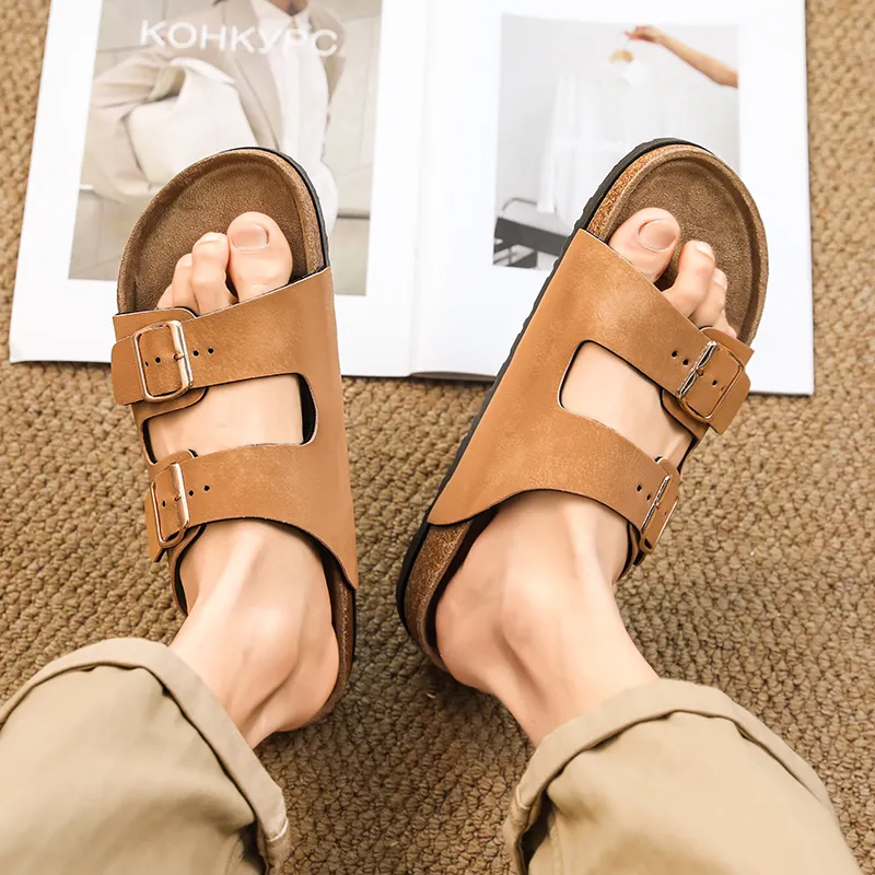 BOREE Slide Slippers Unisex Brown-3