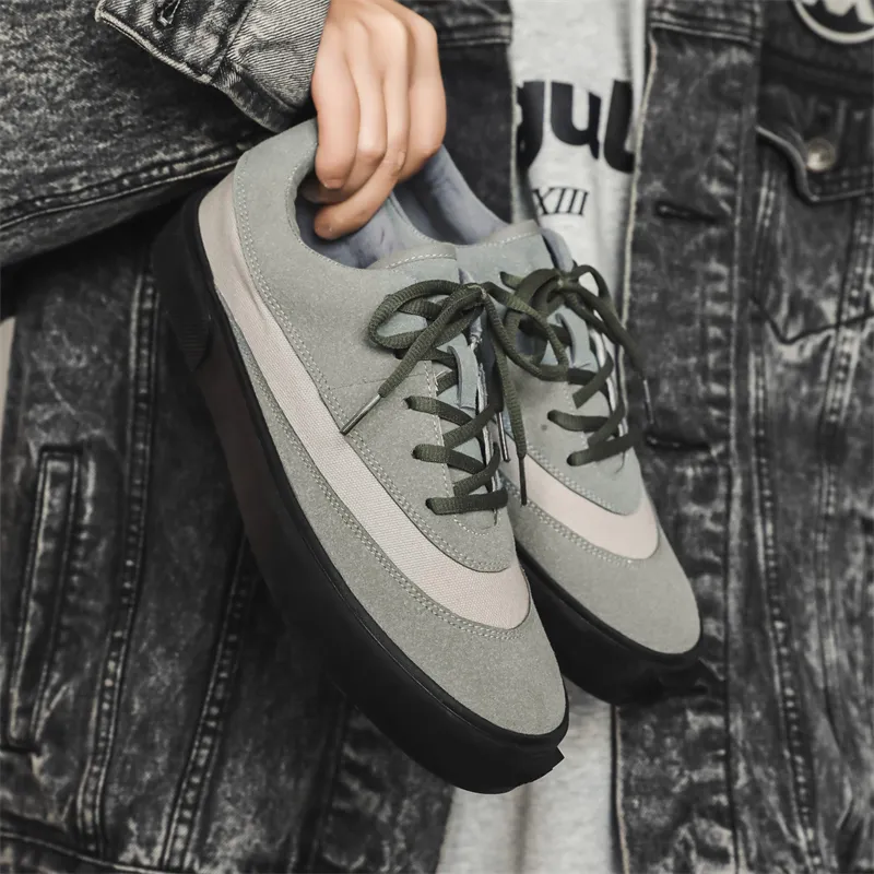 BOREE Anti Slip Wear Resistant Low Top Skateboard Shoes Men's-15