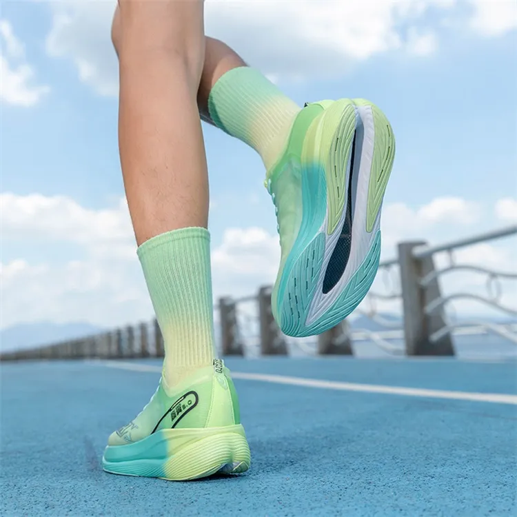 LPMX Running Shoes Unisex Low Top White Turquoise Green-10